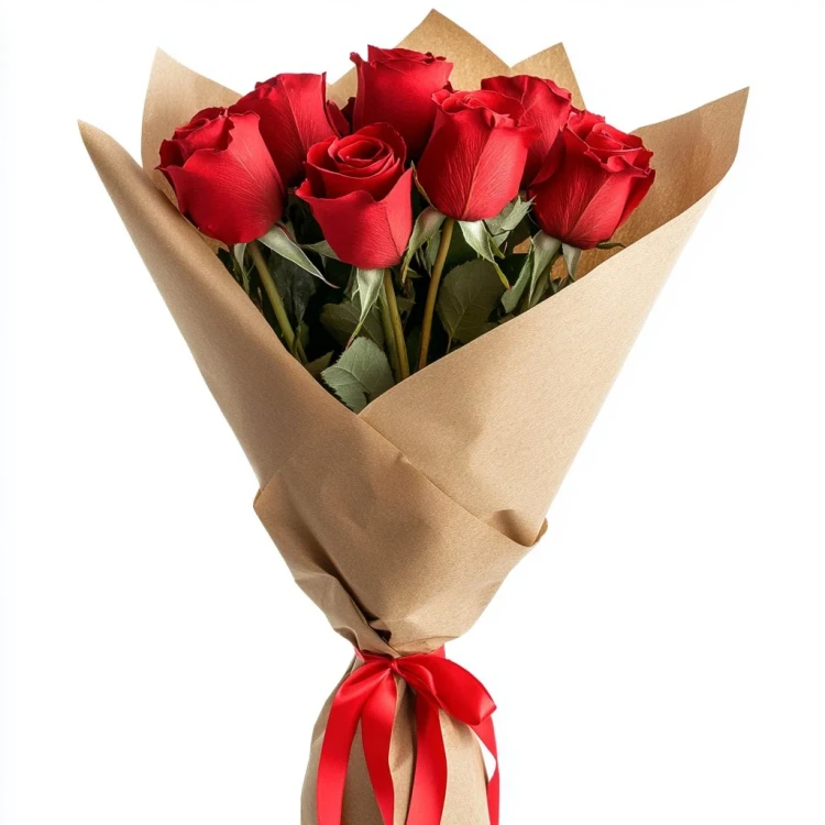 Букет 7 красных роз